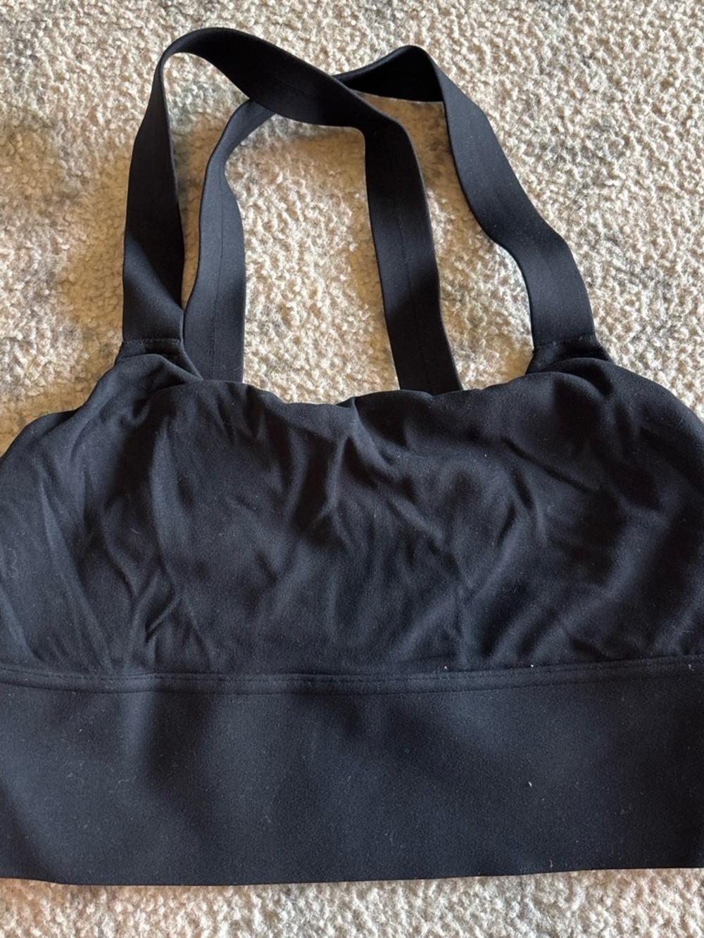 Athleta Black Racerback Sports Bra